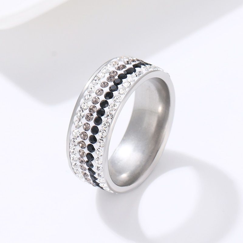 DOTIFI For Women Rings Transparent Crystal Wedding Female Fashion 316L Stainless Steel Female Teen Jewelry Ring R176