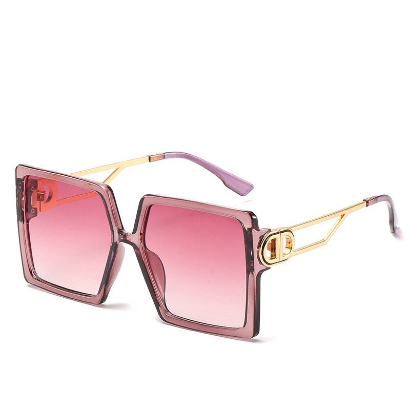 purpleSquare Oversized Sunglasses 2020 Fashion Women Men Luxury Brand Designer Sun Glasses Famale Male Retro Eyewear UV400 Shades