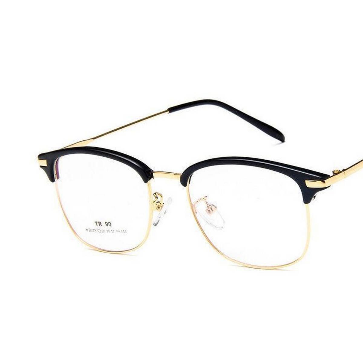 Vintage Unisex Eyeglass Frame Glasses Retro Spectacles Clear Lens Eyewear