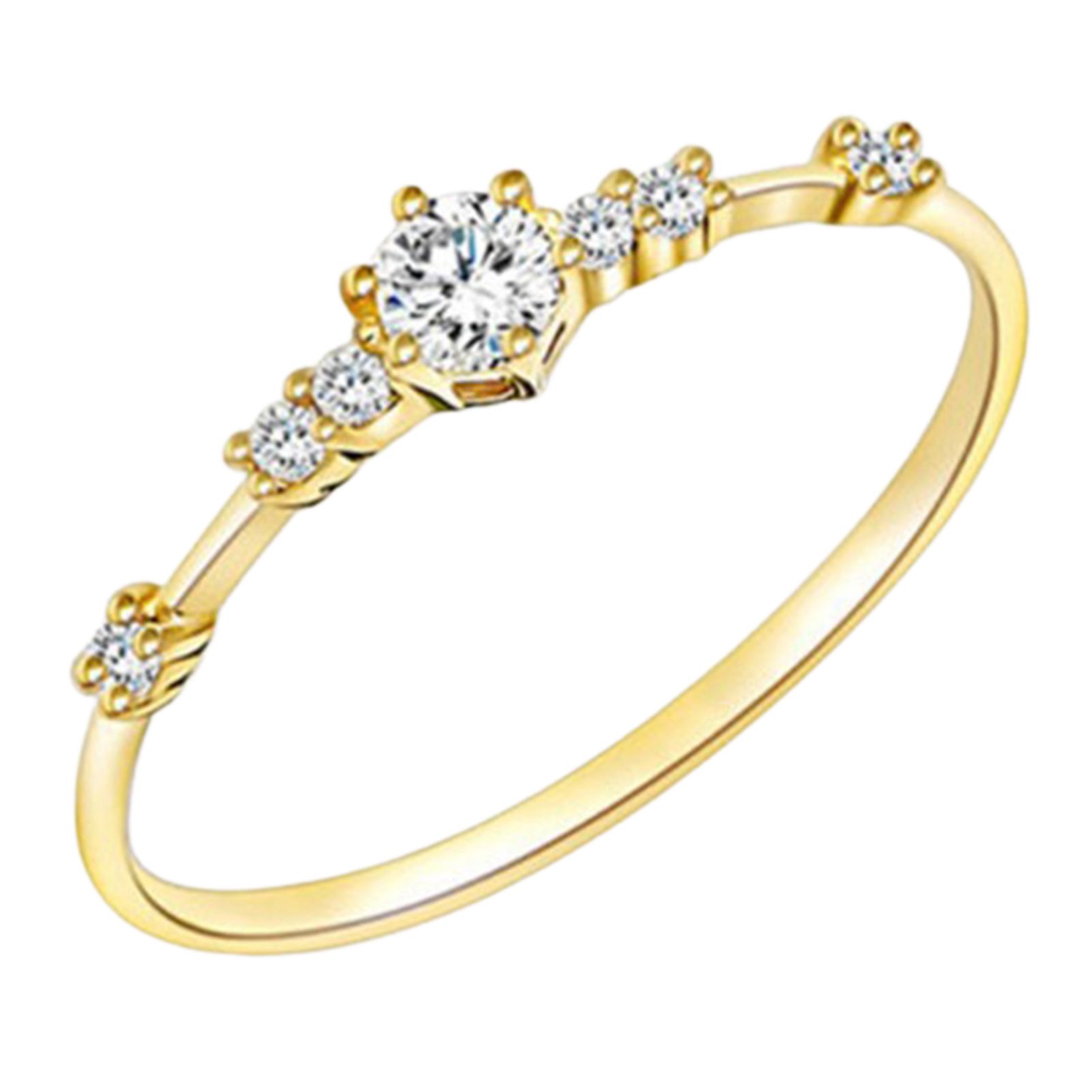 Wedding Band Rhinestone Inlaid Rhinestone Inlay Women Ring