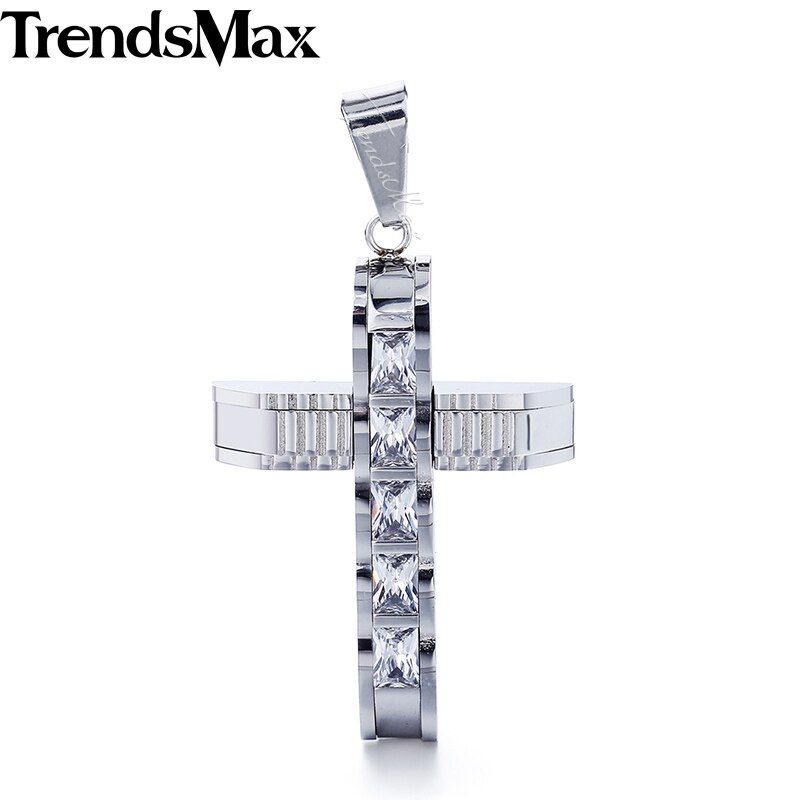 Trendsmax Mens Pendant Cross Stainless Steel Pendant Charms 2018 Gifts For Men Jewelry KKPP2(null)