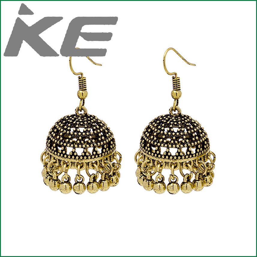 Carved pattern holiday beach bell earrings personality exotic earrings for gilrs for women low price