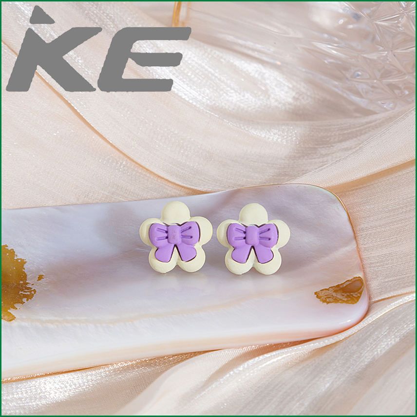 Needle Cartoon Painted Stud Earrings Funny Smiley ET Alien Big Eyes Flower Bow Sweet Earrings for gilrs for women low price