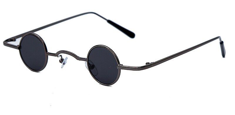 3 blackSteampunk Small Sunglasses Women Vintage Retro Round Mirror Sun Glasses Men Unique Eyeglasses Luxury Brand Eyewear UV400 oculos