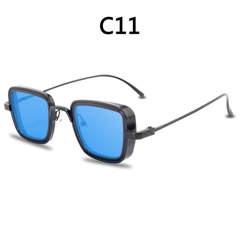 C11BOYSEEN Indian Explosion Sunglasses Men Retro Thick Metal Frame Trend Sunglasses 58157Z