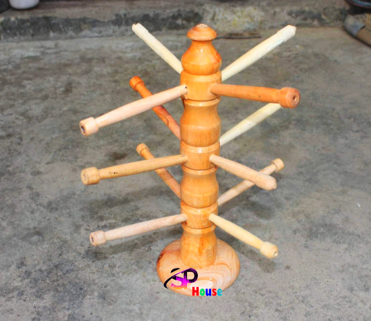 Wooden Churir Alna Eight Stick Small Size - Curi Rakhar Stand
