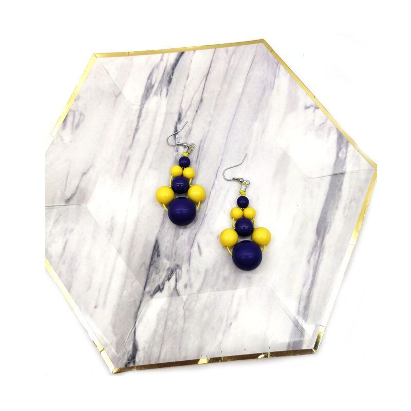 Dandie Colorful Acrylic Bead Necklace, Fashion Jewelry Bib Necklace For Women Jewelry