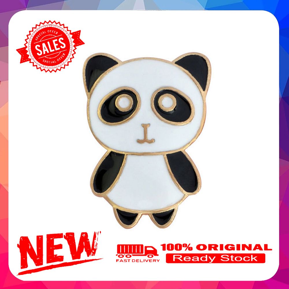 Cute Women Cartoon Panda Penguin Enamel Brooch Pin Button Badge Lapel Jewelry
