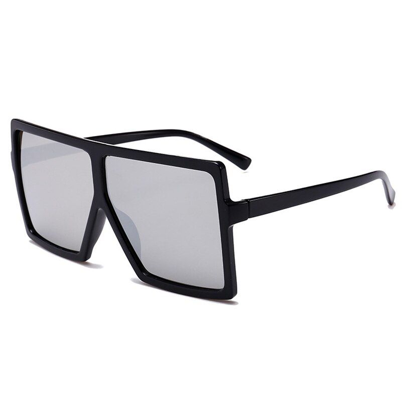 Black MercuryRetro Oversized Sunglasses Big Square Sun Glasses Men Women Luxury Driving Shades Fashion Female Eyewear Oculos De Sol