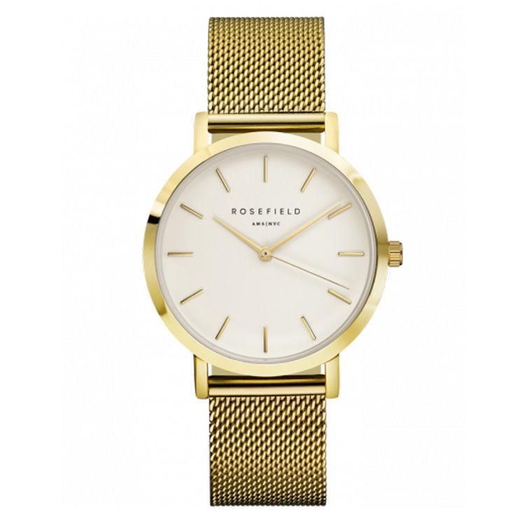 【BestGO】Quartz Watch Rosefield Lusifiel Steel Belt Mesh With Watches