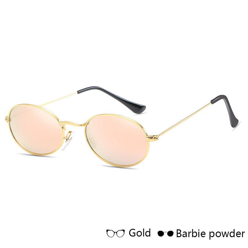 DCANCHANGE Fashion Oval Sunglasses Women Men Luxury Eyeglasses Metal Frames Sun Glasses UV400 Casual Eyewear Oculos de sol