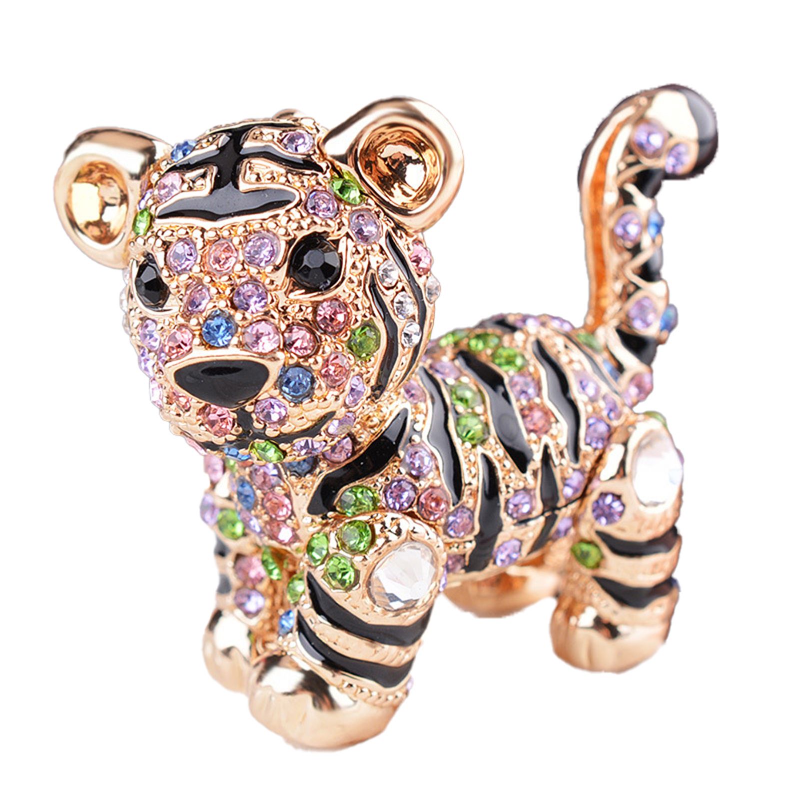 Keychain Eye-catching 3D Zodiac Tiger Key Ring