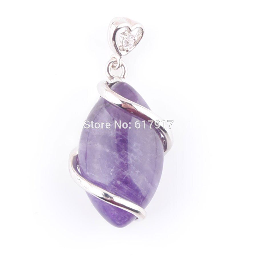 RONGZUAN Natural Rose Quartzs Aventurine Amethysts Crystal Tigers Eye Lapis Lazuli Stone Bead Necklace & Pendant Jewelry TBN322