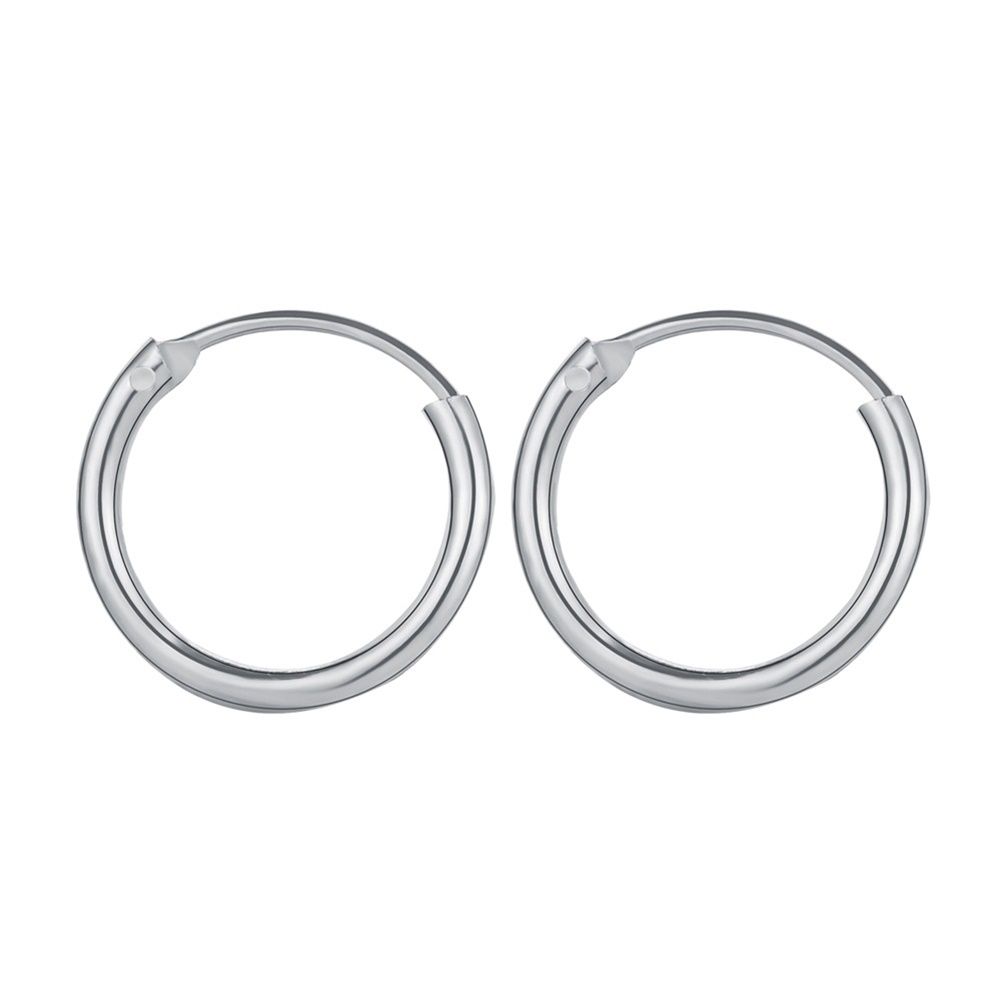 Yfashion 1/6/12 Pairs Of Men And Women Earrings Copper Round Circle Metal Earrings Set color