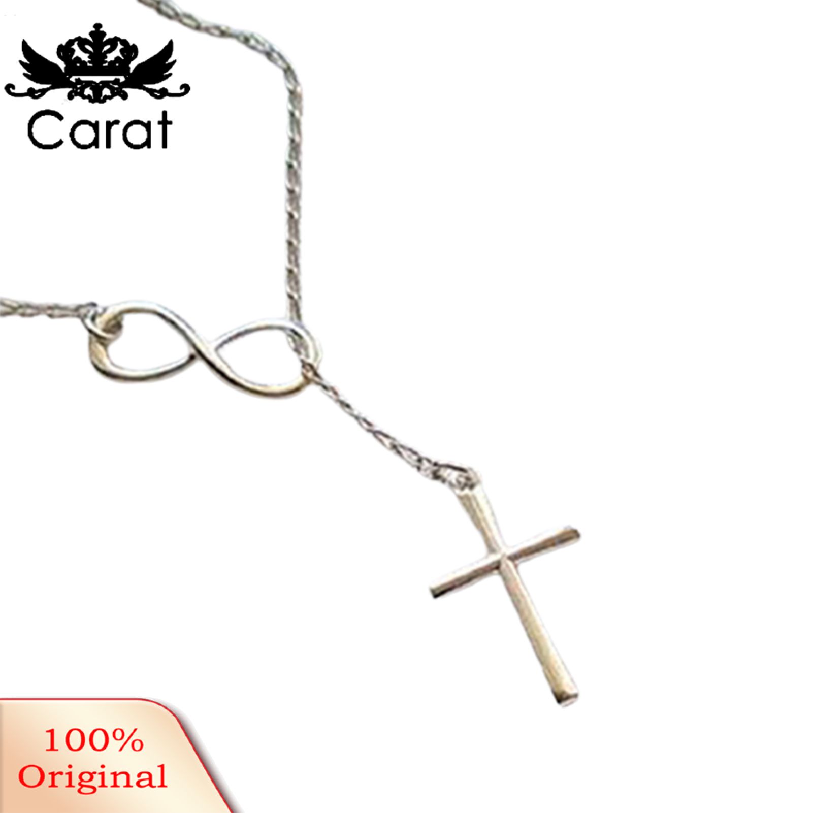 Neckle Pendant Elegant 8 Shaped Cross Choker Collar Pendant Neckle