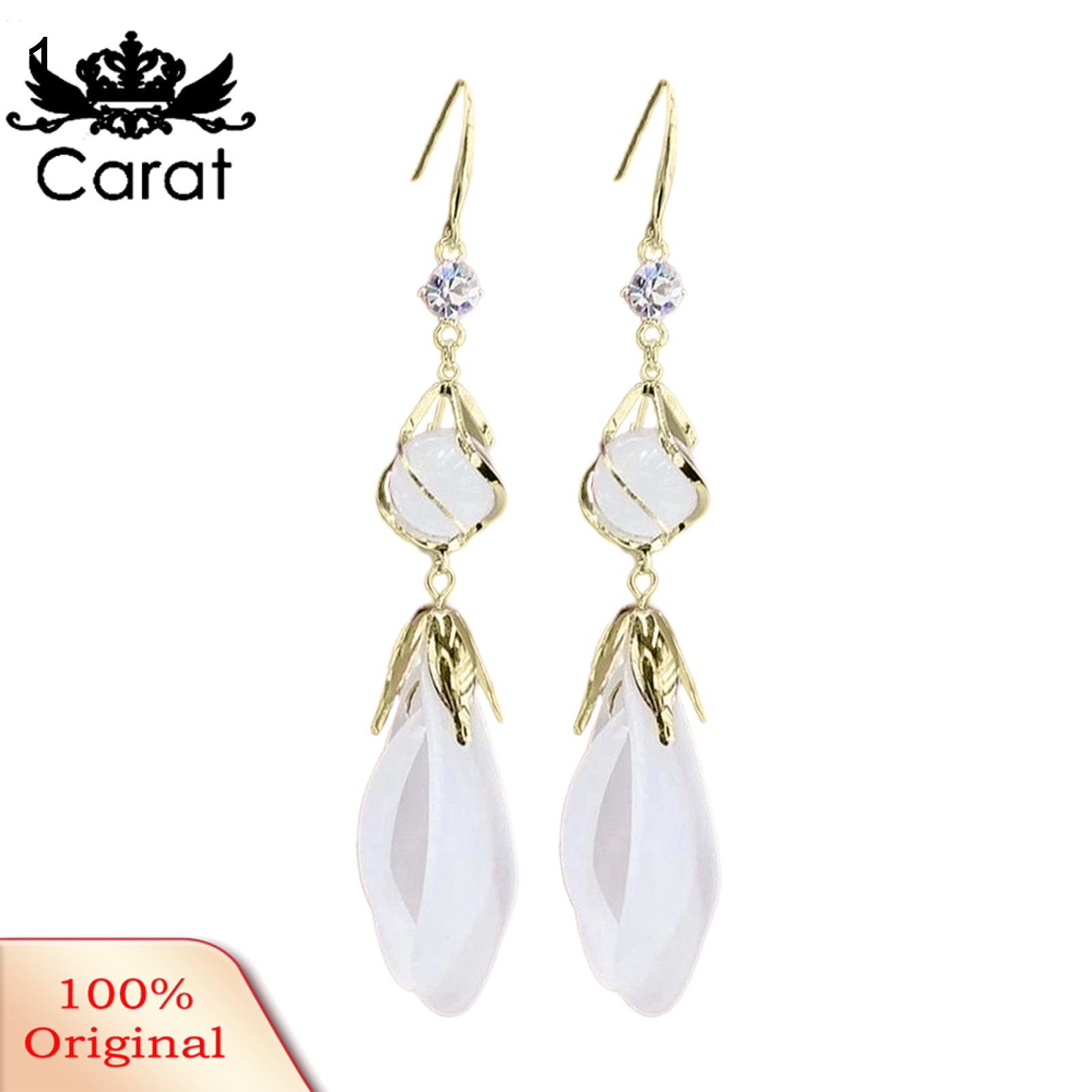 Hook Earrings We Attrtive Long Petal Tassel Dangle Earrings