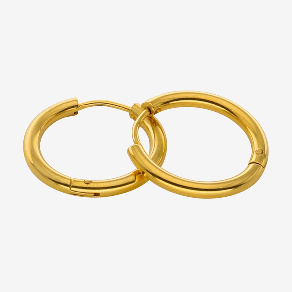 1 Pair Stainless Steel Fashion Punk Unisex Ear Hoop Circle Earrings Jewelry Gift