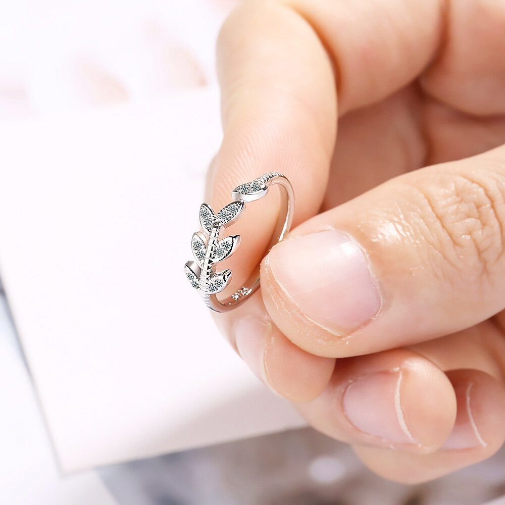 Women's Fashion Jewelry Branch Leaf Ring  Size Ring