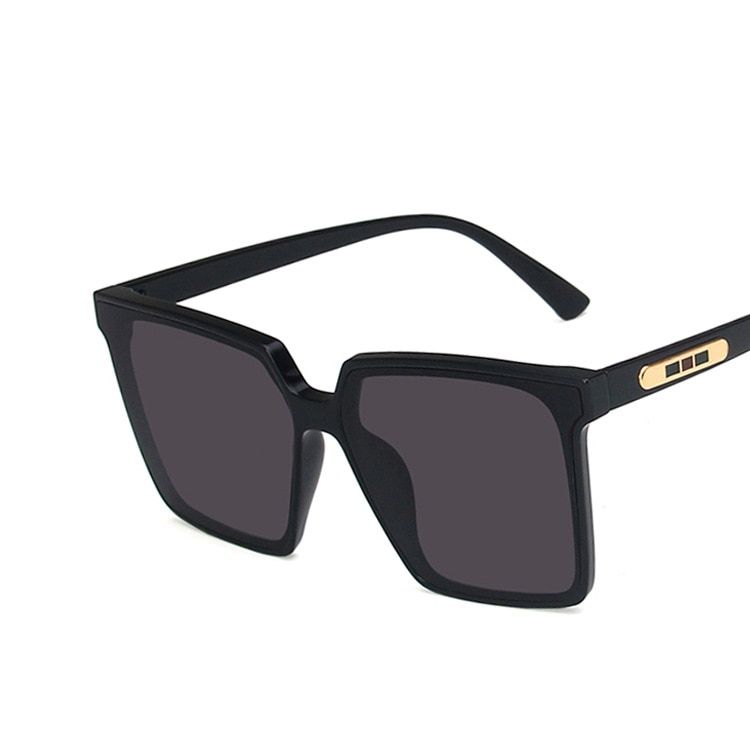 Imwete New Vintage Square Oversized Sunglasses Women Men Brand Designer Transparent Gradient Sun Glasses Big Frame Eyewear UV400