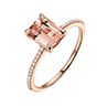 2Pcs Exquisite Rose Rings Anniversary Women Jewelry Birthday Party Gift