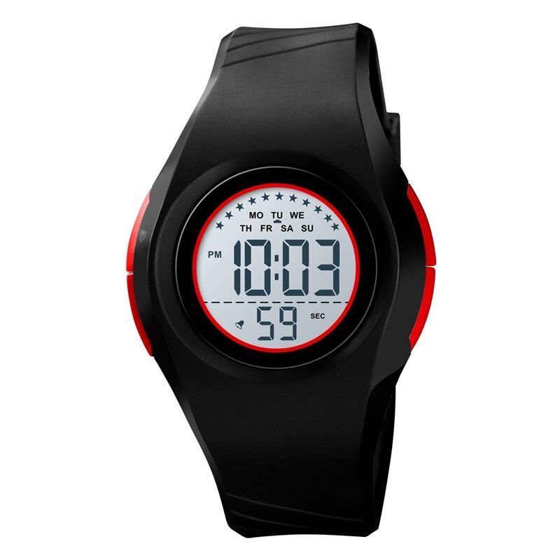 Boys Girls Students Waterproof Digital Watch Multifunction Casual Adjustable Strap K2