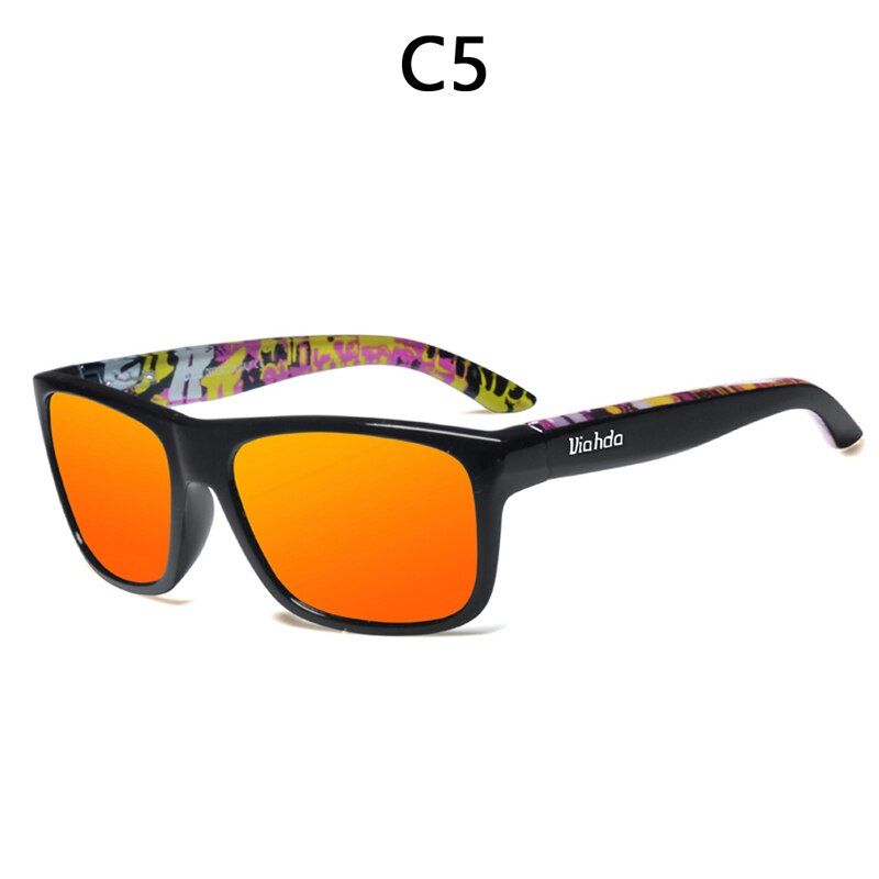 C5Viahda 2021 Brand Polarized Sunglasses Square Sport Sun Glasses Fishing Eyewear Male Sun Glasses for men Gafas