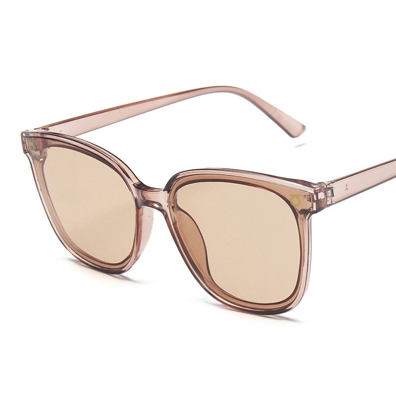FSQCE Fashion Brand Designer Cat Eye Women Sunglasses Oversized Sun Glasses Cateye Vintage Female Eyewear Goggles