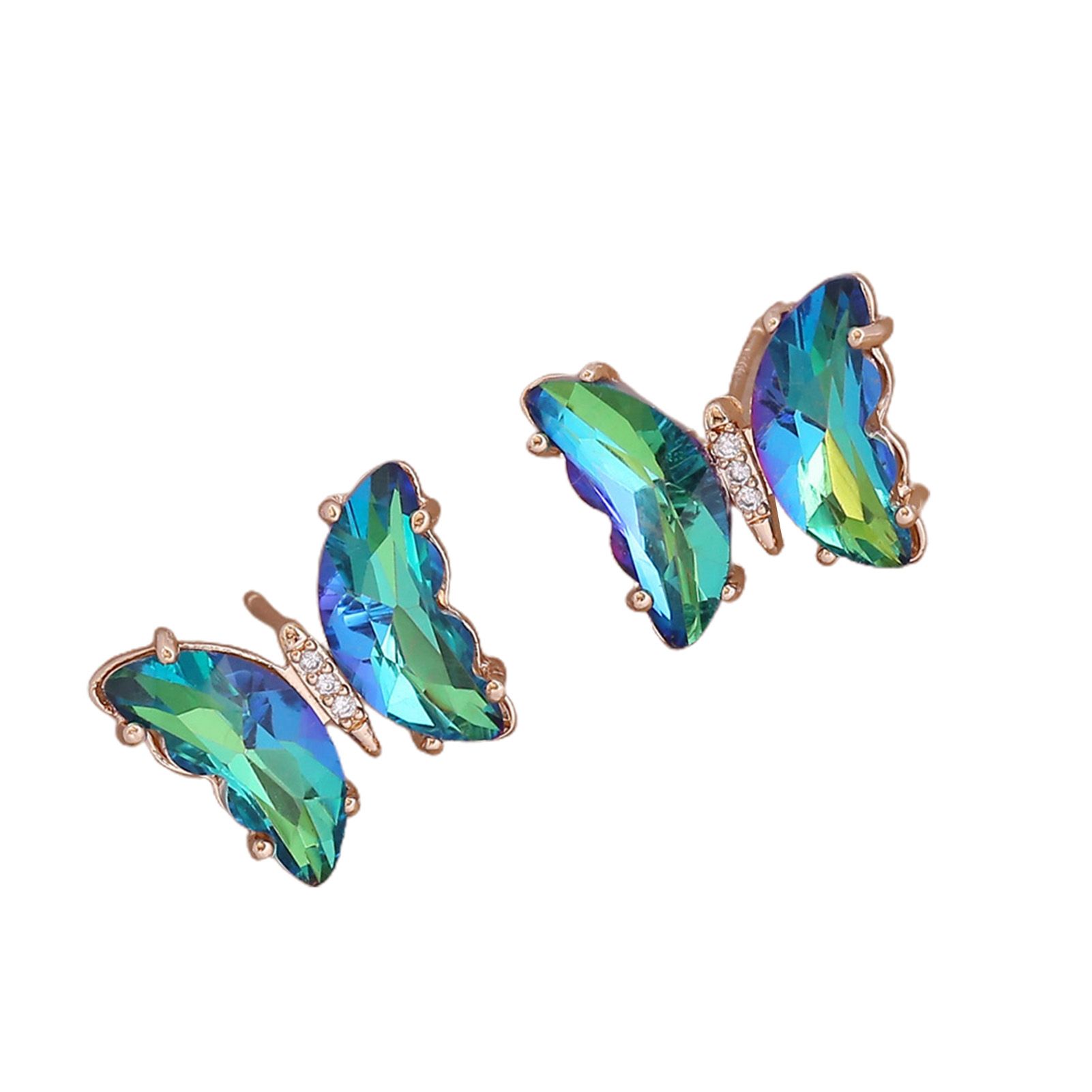 Women Stud Earrings Gradient Color Fashion Appearance Long Lasting Ear Studs