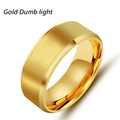 316L  Men Black Titanium Stainless Ring Lover Couple Rings for Women Men Silvery Vintage Cool Rings Drop Shipping