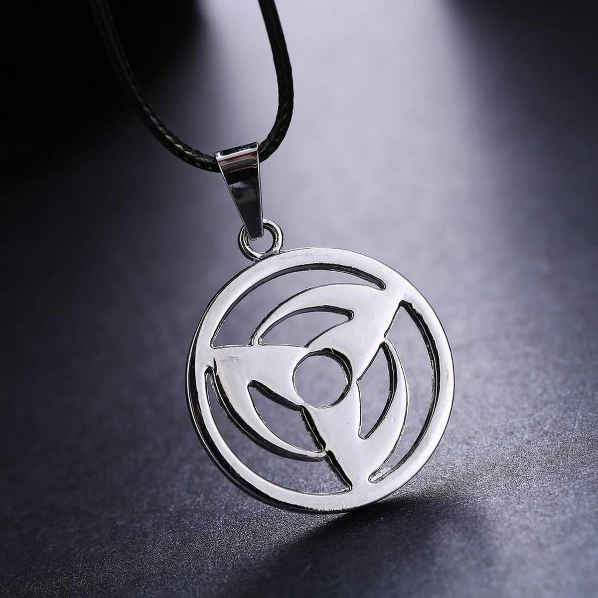 MOSU Hot Anime Naruto Pendant Uchiha Obito Kakashi Mangekyou Sharingan Necklace Cosplay Toy Jewelry can Drop-shipping