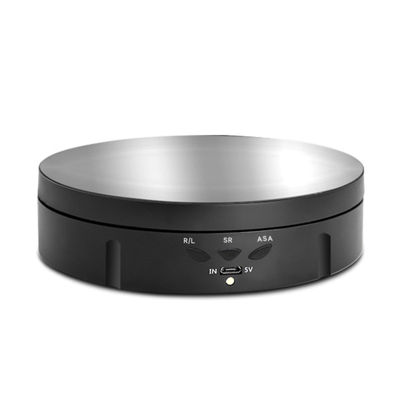 Motorized Turntable Round Shape Adjustable Speed ABS Mute Rotating Showcase for Jewelry