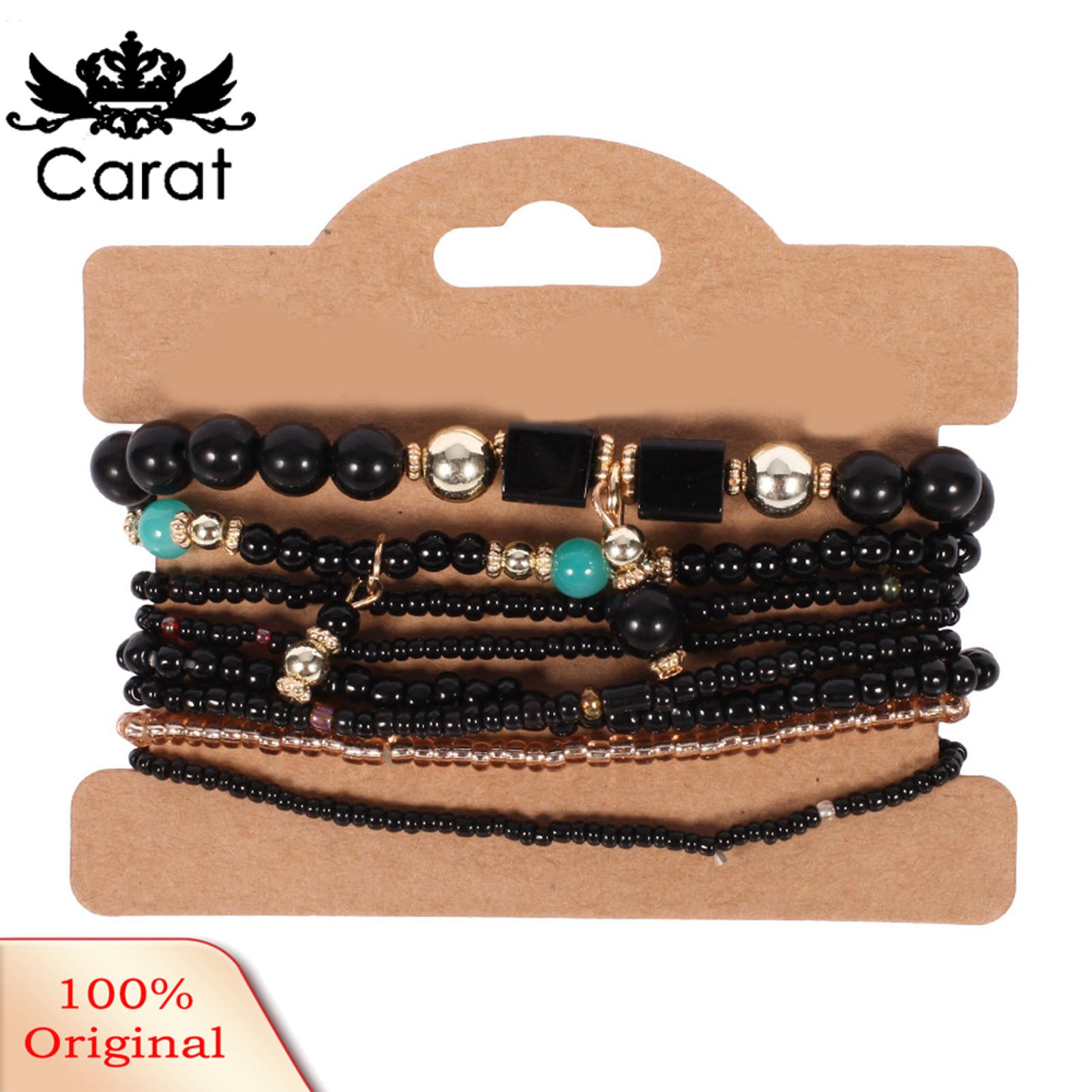 Carat 8pcs/set Retro Brelets Elegant Bohemia Ethnic Style Beads Brelets