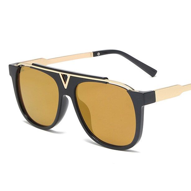 62021 Oversized Sunglasses Women Fashion Metal Frame Square Sun Glasses Men Punk Luxury Brand Glasses UV400 Oculos De Senhora