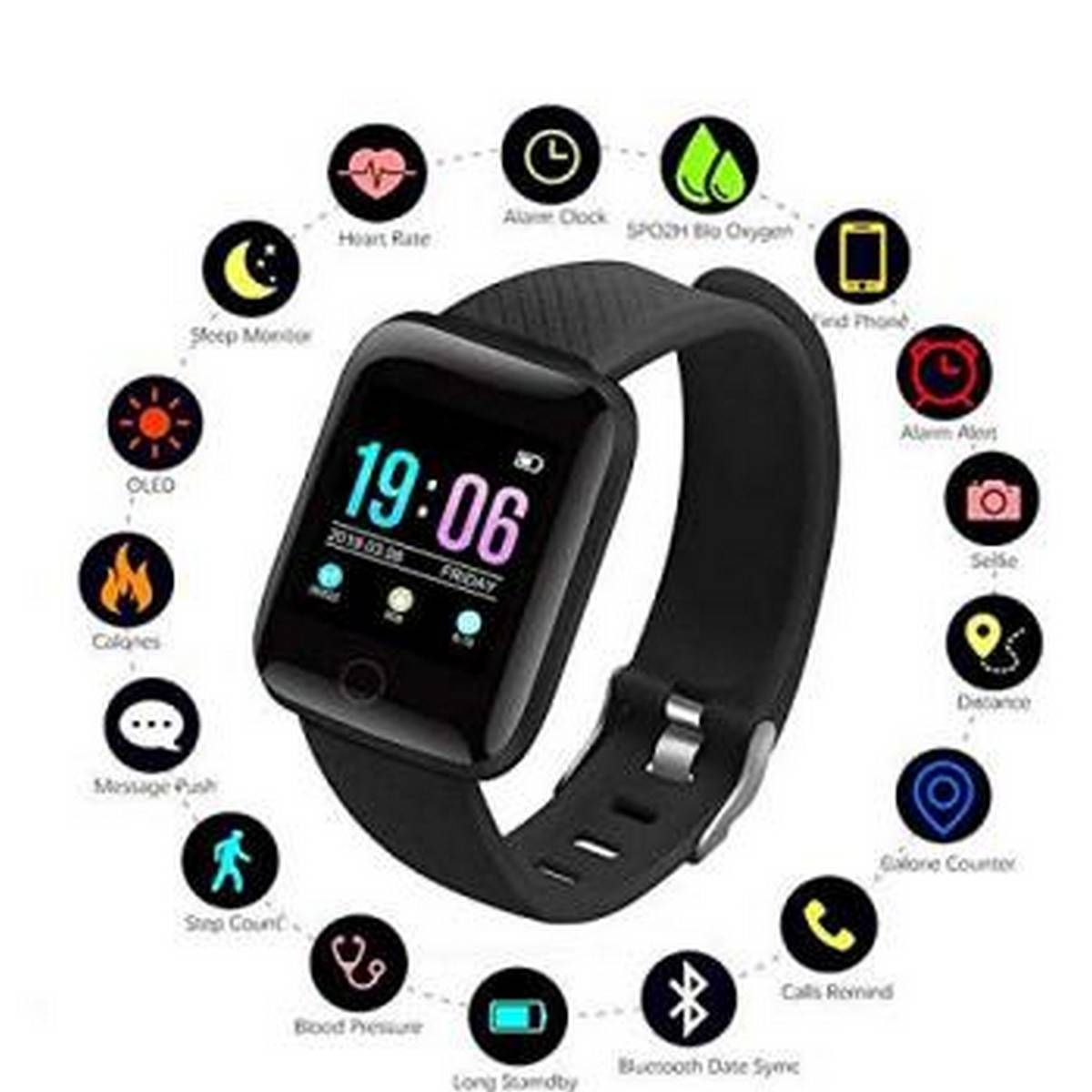 Smart Bracelet D116 PLUS Fitness Band Waterproof Smart Digital Watch