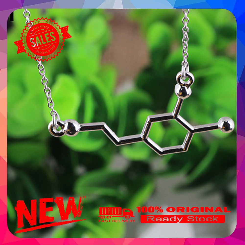 DNA Serotonin Dopamine Acetylcholine Biochemistry Molecule Pendant Necklace