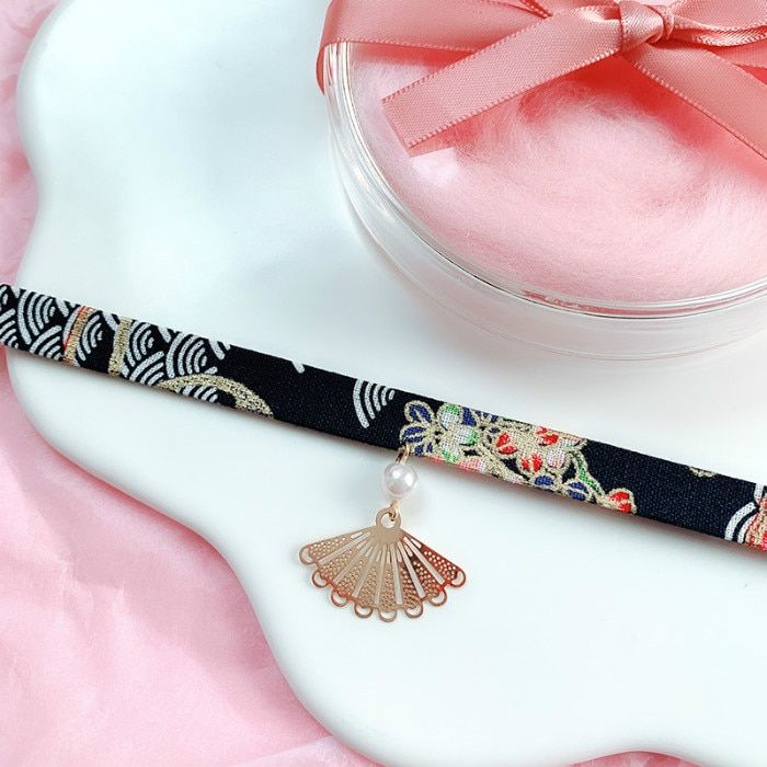 Doreen Box Classic Japanese Style Ribbon Rope Doll Choker Cute Romantic Women Girls Bird Cat Carp Pendant Short Necklace Jewelry