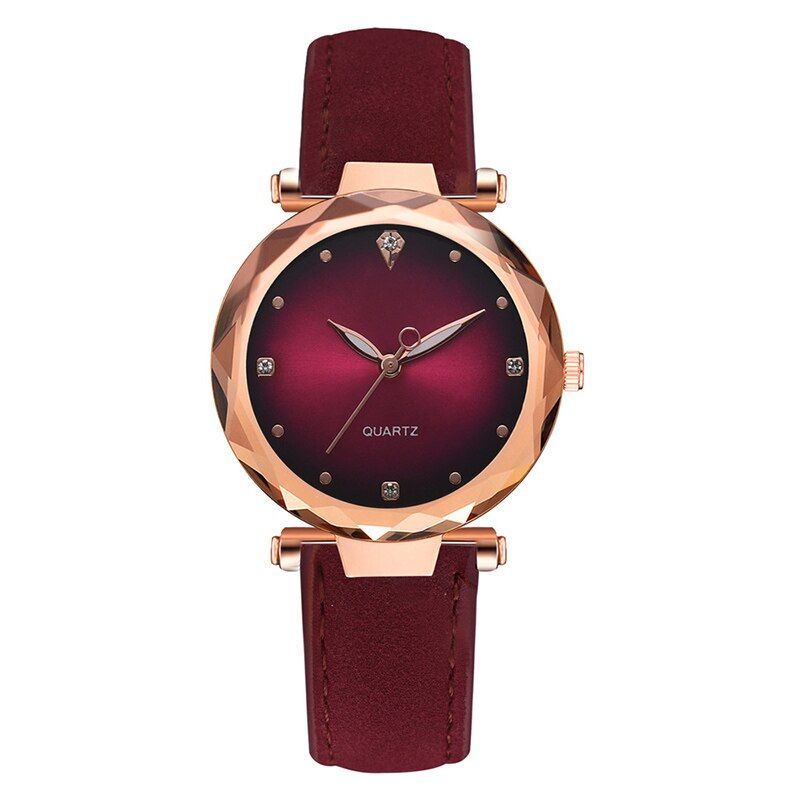 Fashion Women Bracelet Watches Leather Wrist Watch Women Casual Dress Ladies Quartz Woman Clock Watch For Women Montre Femme