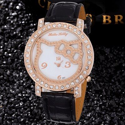 Rhinestone Children Watches Ladies Diamond Women Wristwatch Cute Cartoon Girls Clock Student Dress Saats Enfant Ceasuri Rejores