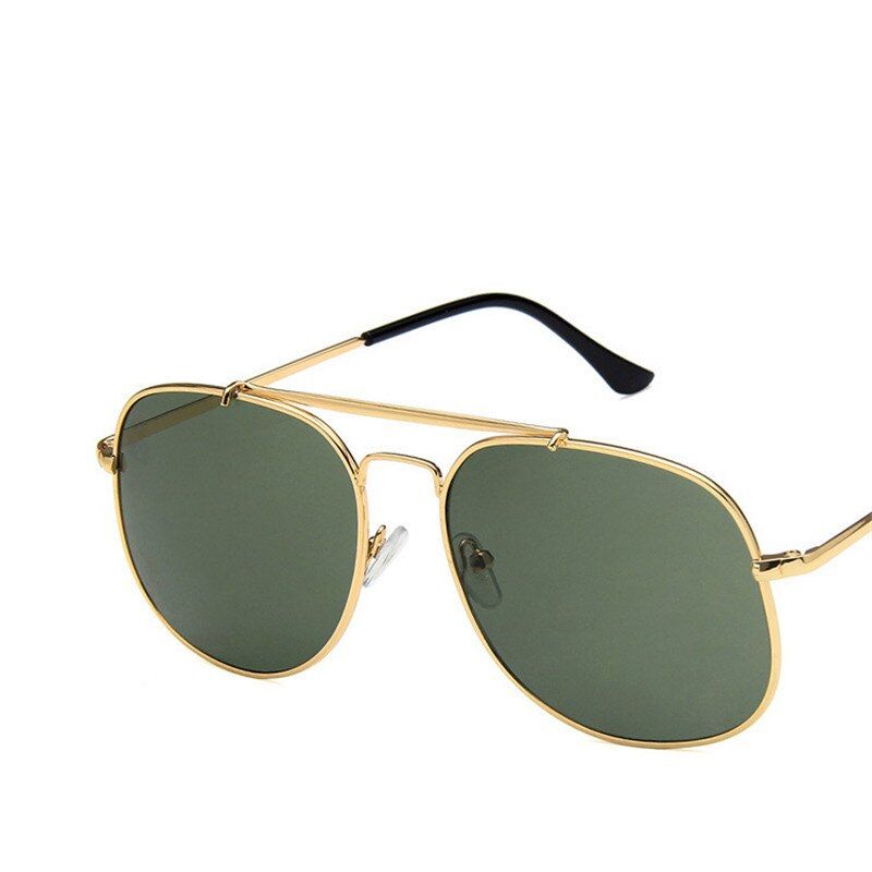 GoldDarkGreenRBRARE 2021 Classic Metal Sunglasses Men Vintage Luxury Eyeglasses Mirror Retro Oculos De Sol Feminino UV400 Glasses Frame