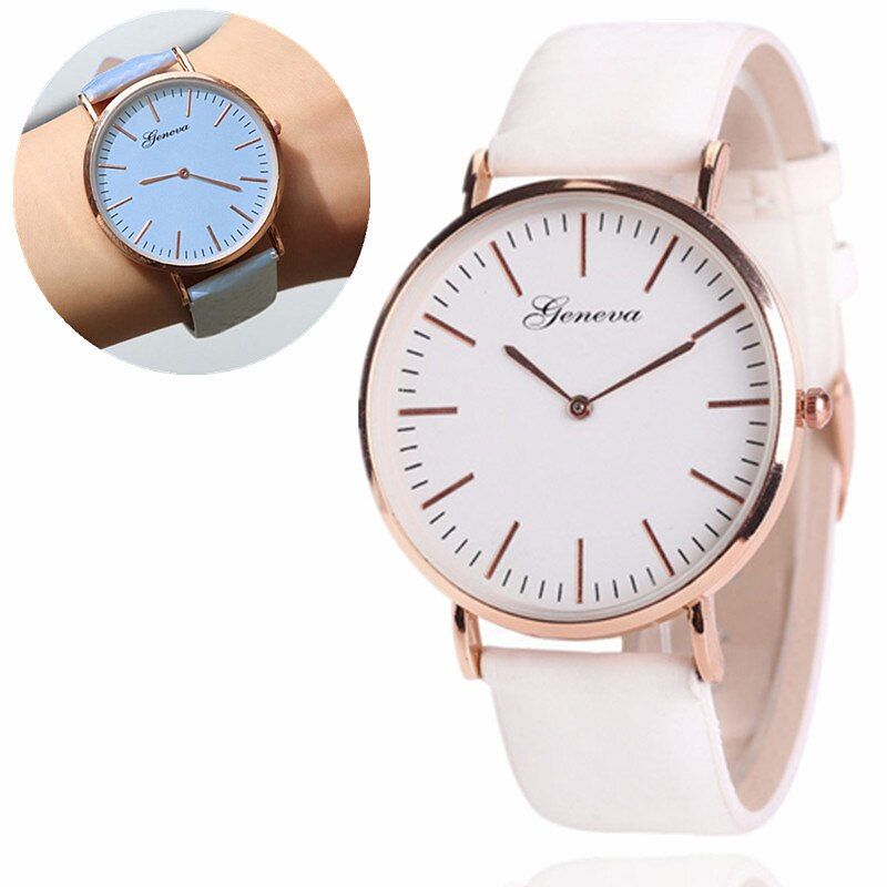 Fashion Women Watch Casual Quartz Watches Luxury Girl Watch Change Color Lady Clock 2020 Leather Band Wristwatch Montre Femme