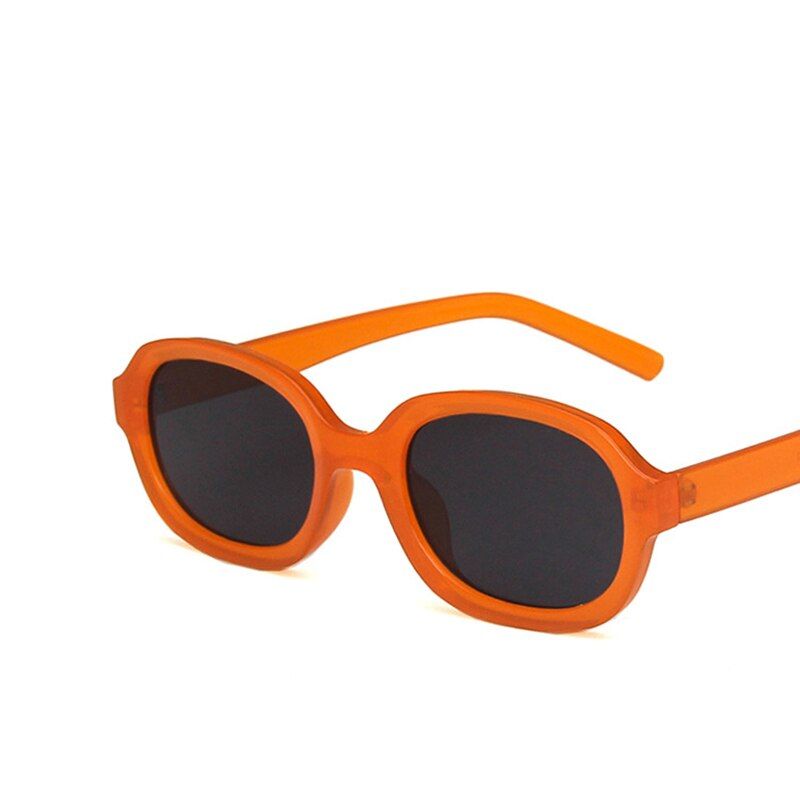 OrangeGrayYoovos Oval Women Sunglasses Small Frame Sunglasses Women Vintage Eyewear Brand Designer Sun Glasses Women Hip-Hop Men Okulary