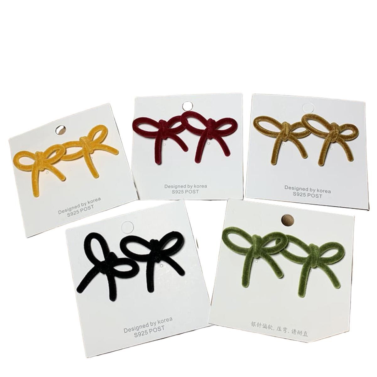 2021 Ear Stud for Women Fashionable Bowknot Stud Earrings Simple Earrings Women’ s Ear Decorations