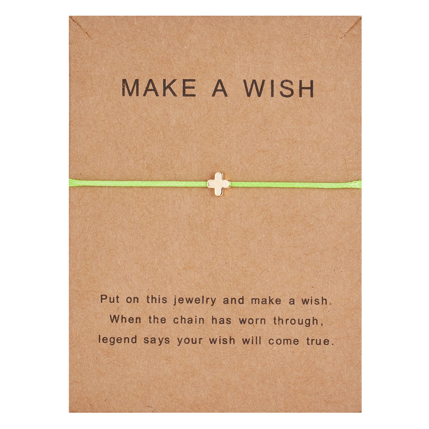 Wish Card Adjustable Hand-woven Rope Bracelet Femme Minimalist Cross Shape String Ehthic Bracelet Fashion Women Jewelry