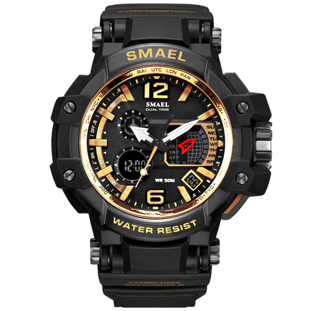 SMAEL Fashion Men Waterproof Backlight Sports Electronic Digital Wrist Watch