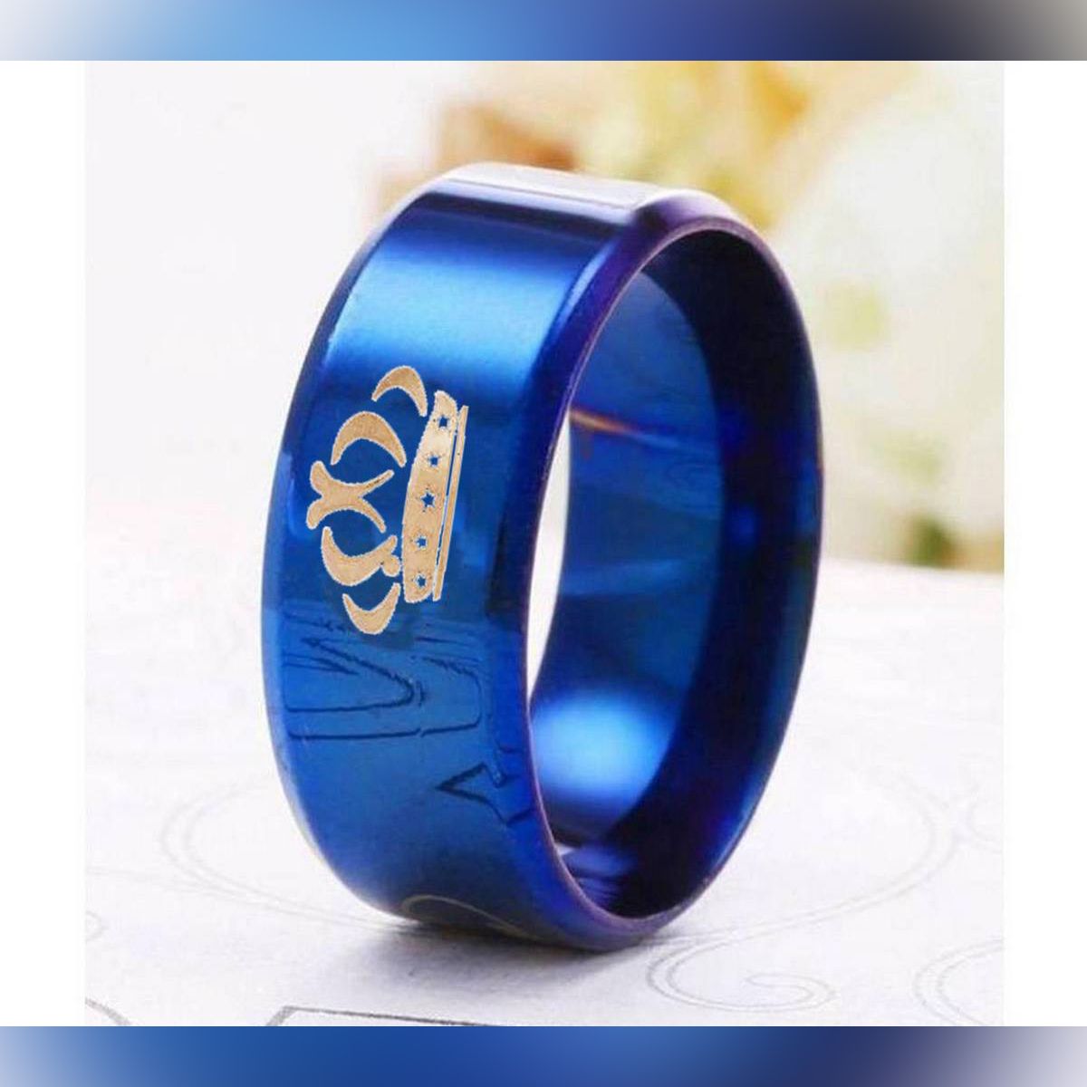 King Finger Ring- Blue