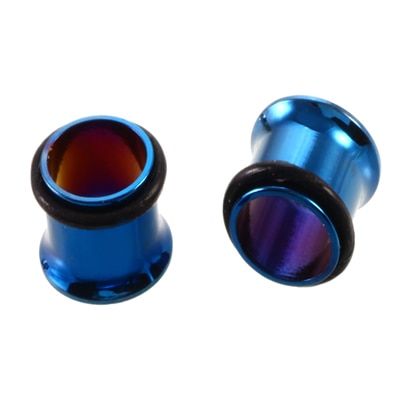 2pcs Stainless Steel Titanium Ear Gauge Taper Expander Plugs Single Flared Tunnels Earrings Piercing Jewelry