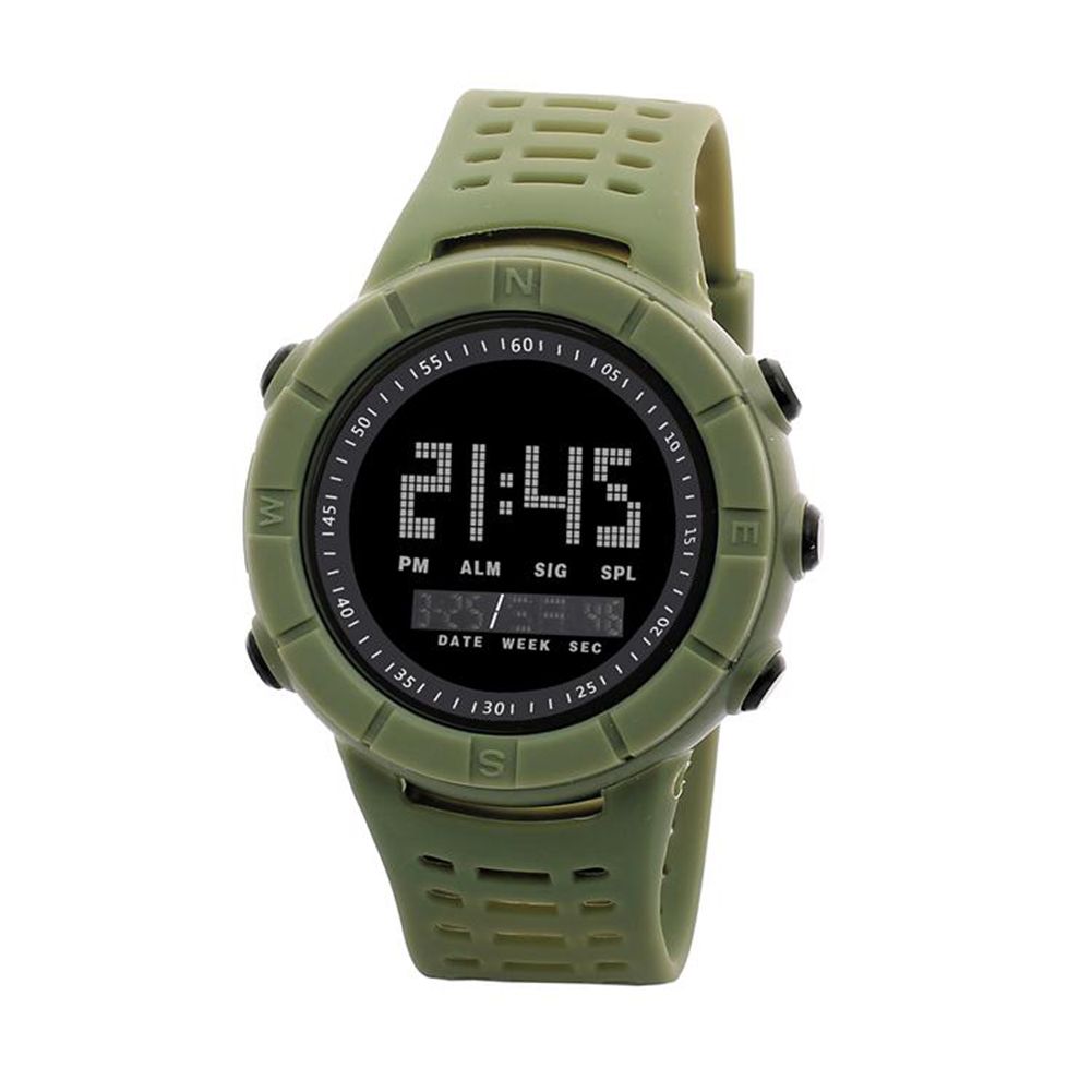 Fashion Men Waterproof Student Round Dial Outdoor Sport Electronic Wrist Watch