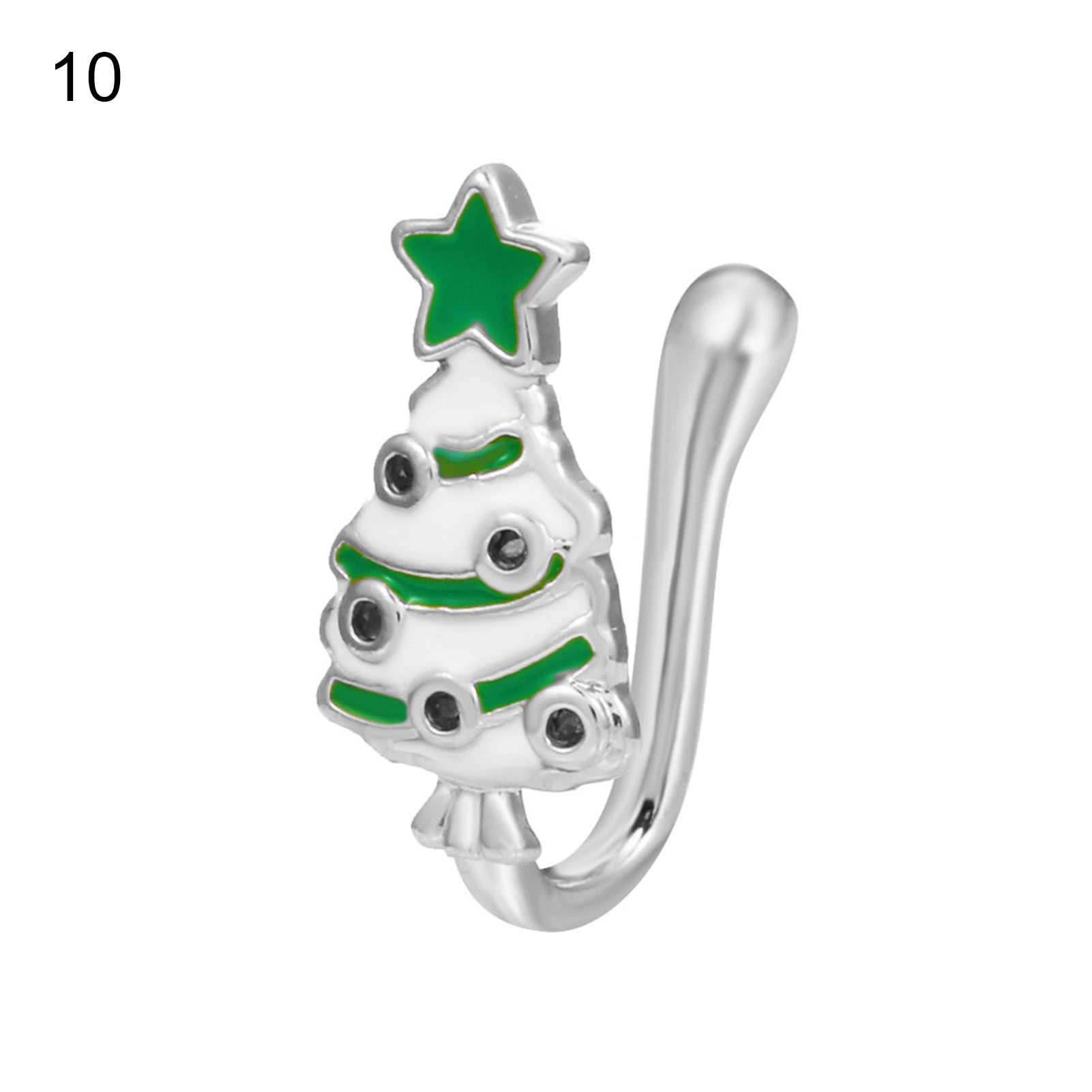 Nose Stud Christmas Hat Cute Delicate Nose Cuff
