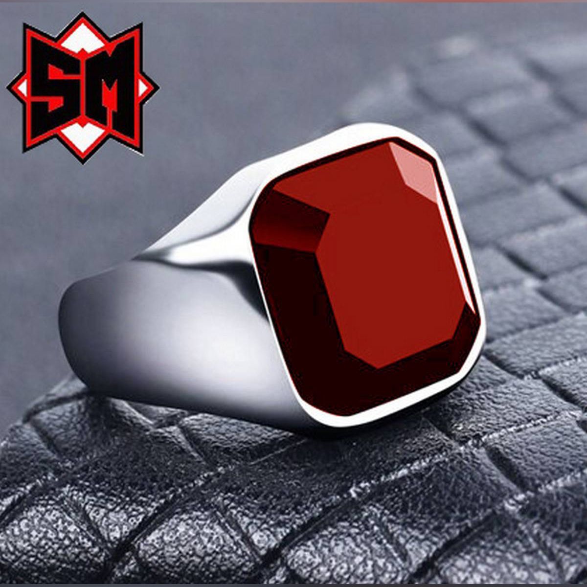 Men'S Stainless Steel Finger Ring(Null)