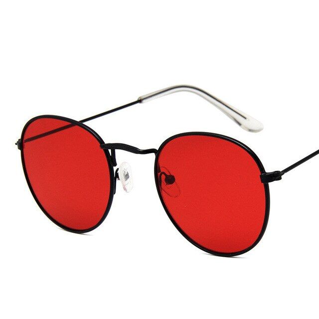 6LeonLion Round Retro Sunglasses Women Luxury Brand Glasses for Women/Men Small Sunglasses Women Mirror Oculos De Sol Gafas UV400